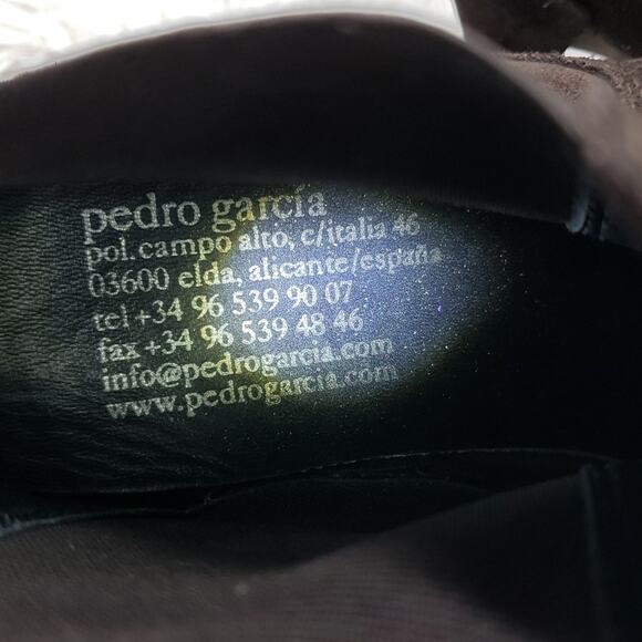 PEDRO GARCIA ANKLE BOOTIES BROWN SUEDE SIZE 39 - Picture 15 of 16